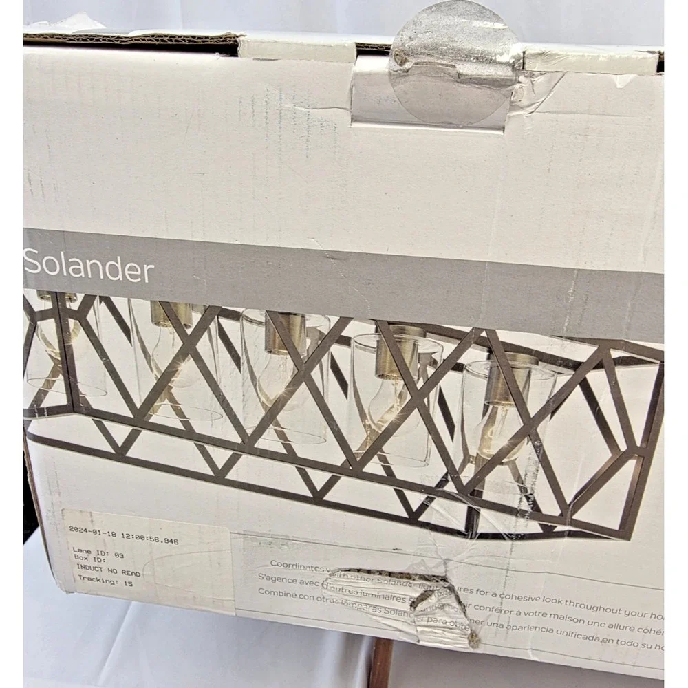 Kichler 82317 Solander 5-Light Linear Pendant Light Olde Bronze Brass NIB